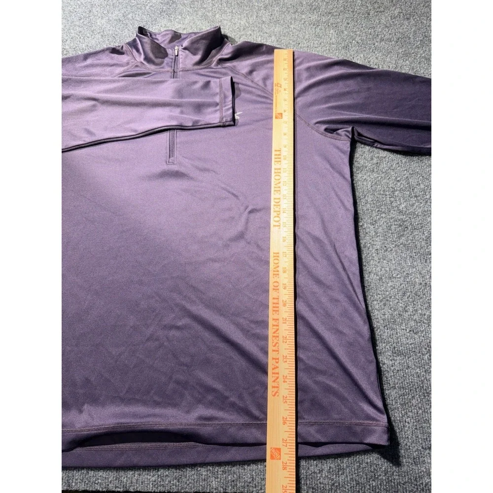 GSX Gander Mountain Mens Purple Quarter Zip Pullover Performance Shirt Large